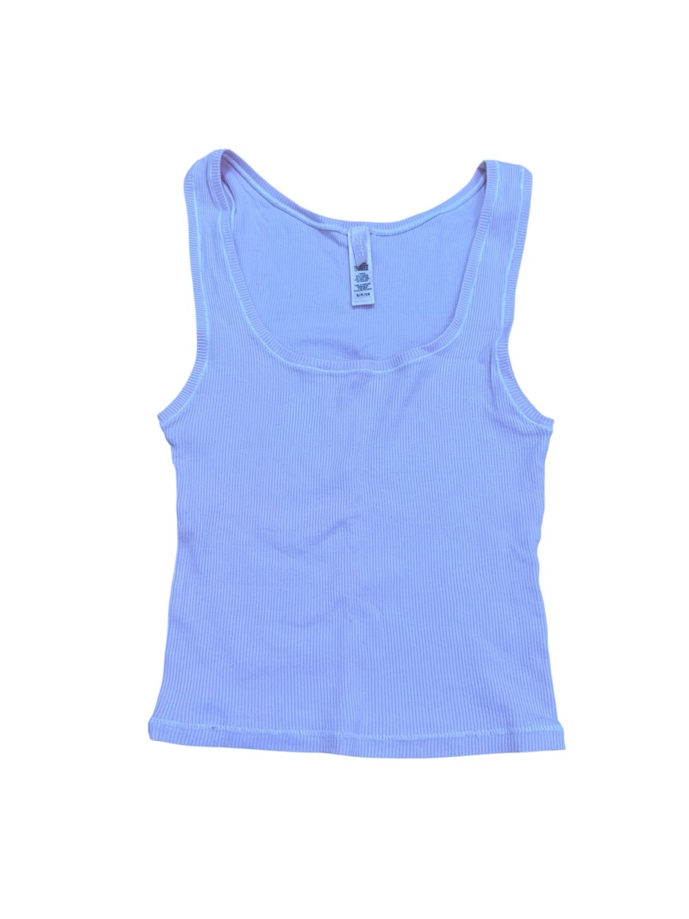SKIMS Light Pink Ribbed Scoop Tank